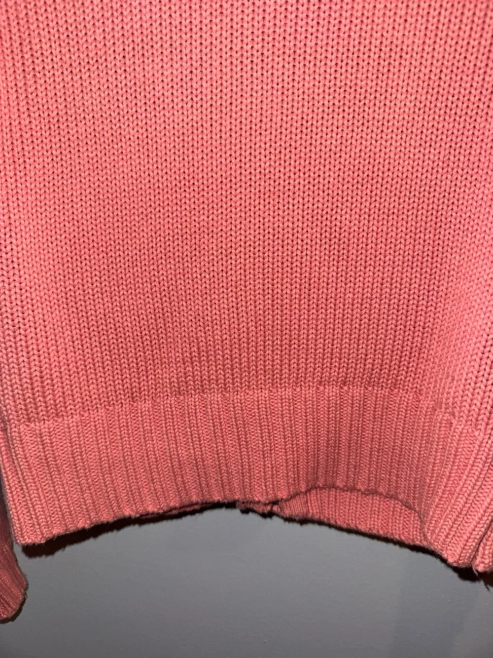 GAP Kids Coral Knit Zip Sweater with Faux Fur, size L (10)